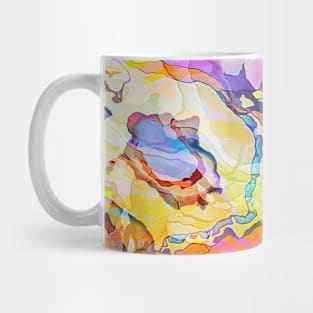 Crazy Colorful Chaos Abstract Expressionism Fine Art Mug